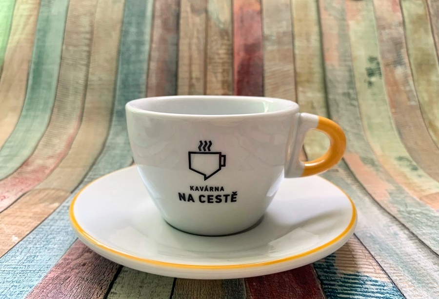 We Produce Italian Porcelain Cups With The Logo For The Cafe High